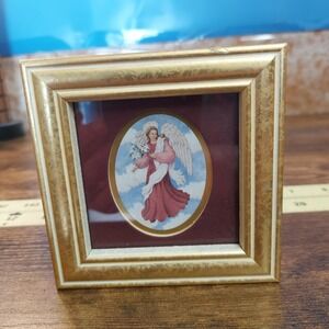 Heartfelt Collection Angels In Glory Angel With Lilies Kathy Seek Framed Print